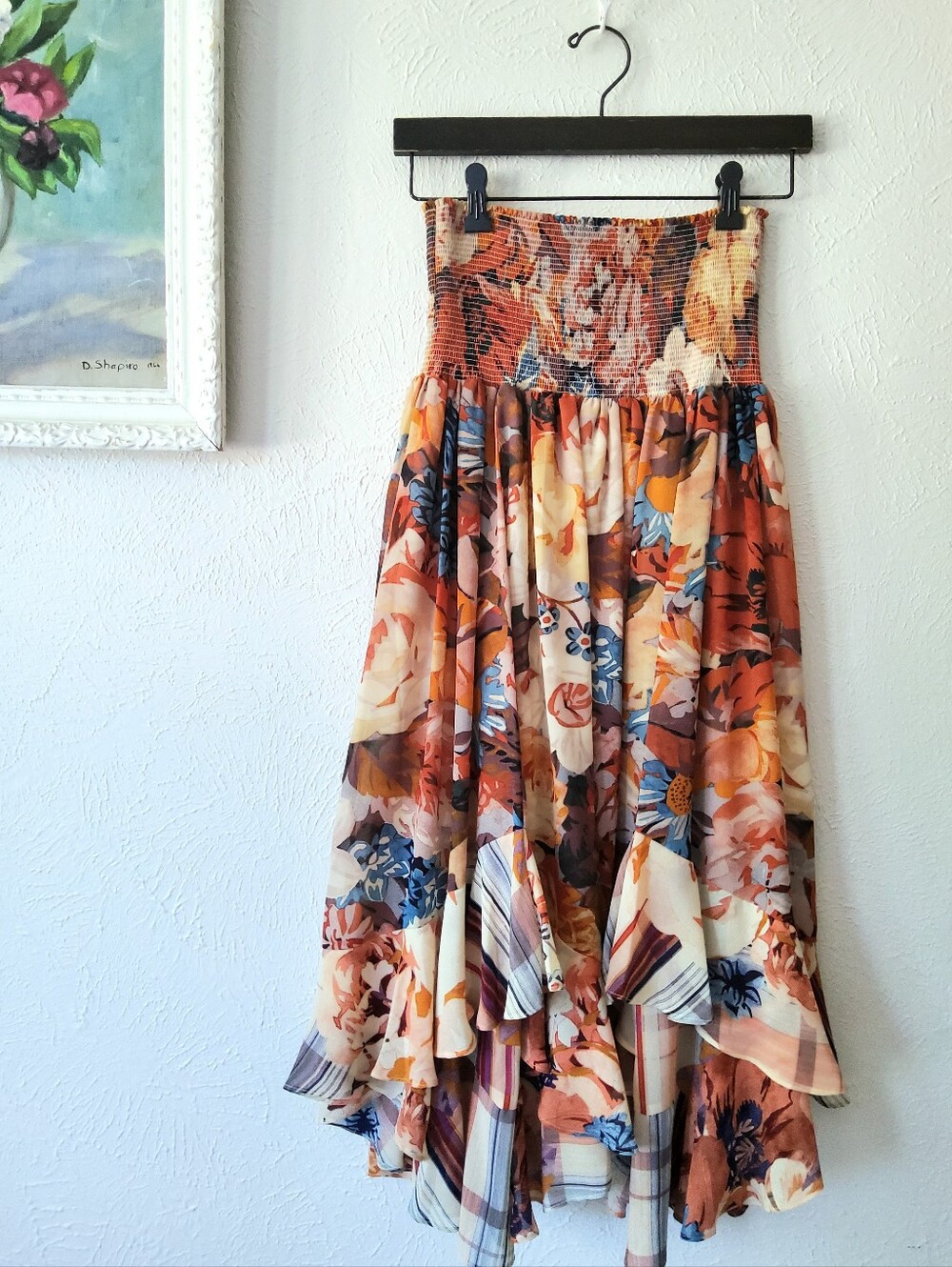 AKEMI + KIM Anthropologie Theola High-low Medi Skirt Sz. S
